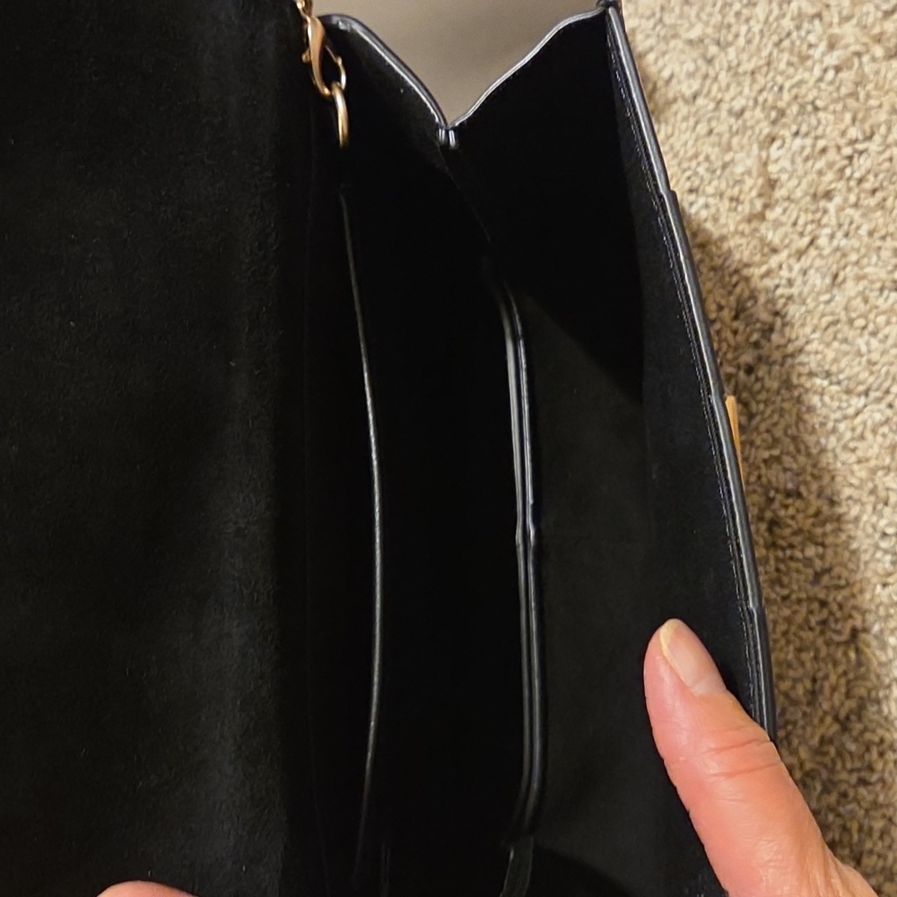 NWT Loeffler Randall Delphine Black Leather Clutch - Picture 9 of 11
